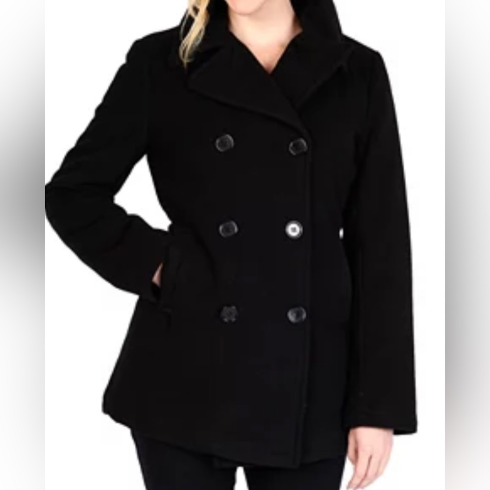 New Black Coat, Velvet, Size 6,